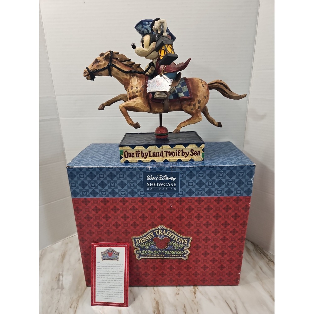 Jim Shore Disney Traditions Mickey Mouse Determined Patriot Figurine Org. Box
